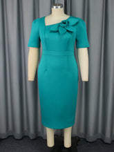 Fashionable Asymmetric Collar High Waist Dress Party Cocktail Dress